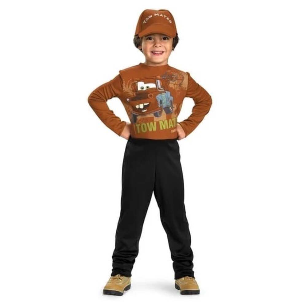 NWT Disguise Disney Cars 2 Tow Mater 2pc Halloween Cosplay Costume